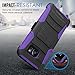 Galaxy S7 Edge Case, MoKo Shock Absorbing Hard Cover Ultra Protective Heavy Duty Case with Holster Belt Clip + Built-in Kickstand for Samsung Galaxy S7 Edge 5.5 Inch - Purple (NOT FIT Galaxy S7)
