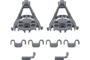 SUUJI 00428344 Dishwasher Bearing Lower Rack Flip Tine Clip Kit Replacement Part Compatible With Bosch Thermador Kenmore Dishwasher Replaces for 418499 00418499 428344 420199 00420199 1999096