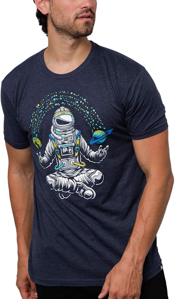 INTO THE AM Men's Graphic Tees - Soft Fitted Cool Design Graphic T Shirts for Men: Clothing