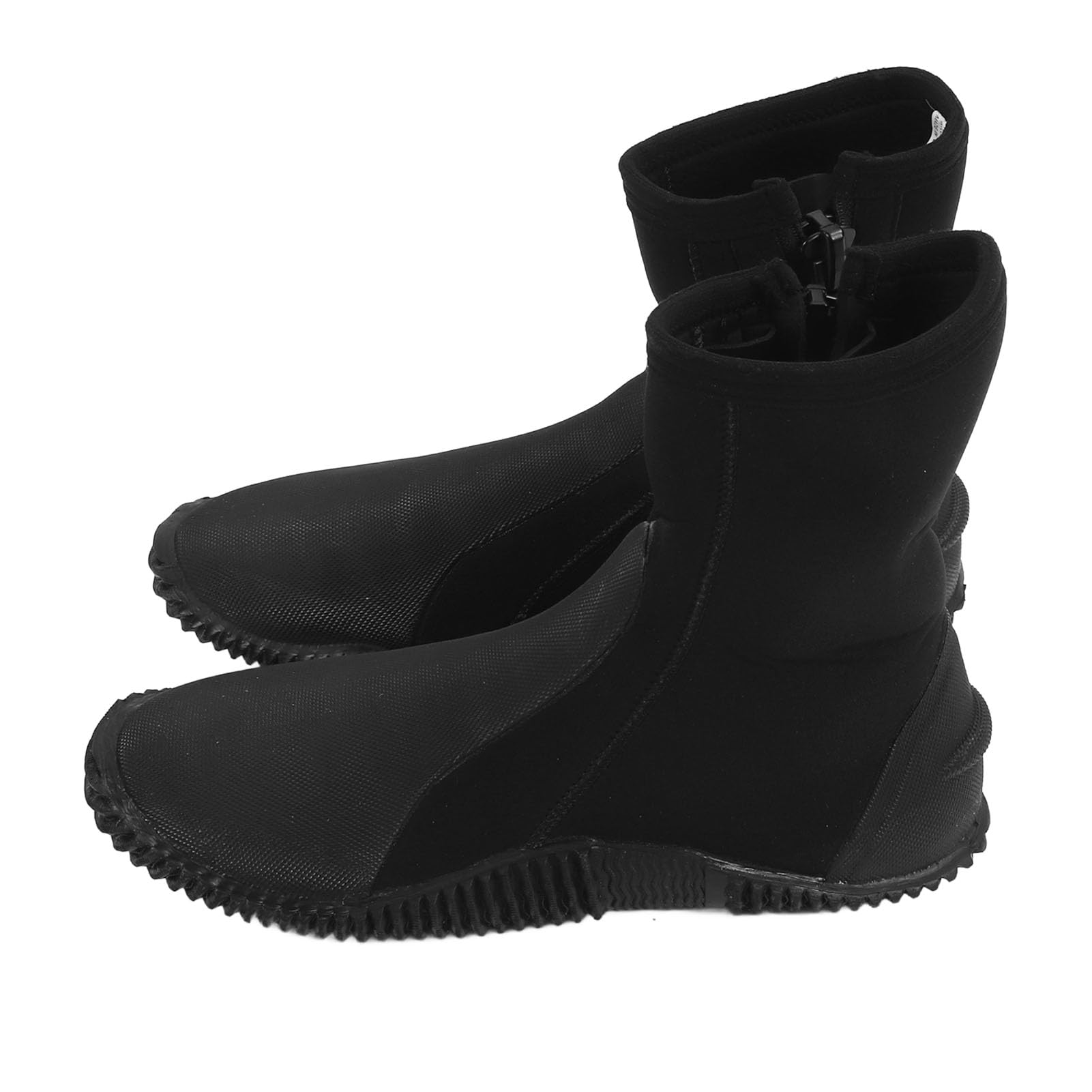 5mm High Top Diving Boots, Waterproof, Full Guard, Neoprene Dive Boots for Surfing. Canyoning, Diving, with Comfortable Upper (11) Black
