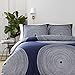 Marimekko 221437 Fokus Comforter Set, Navy, Full/Queen