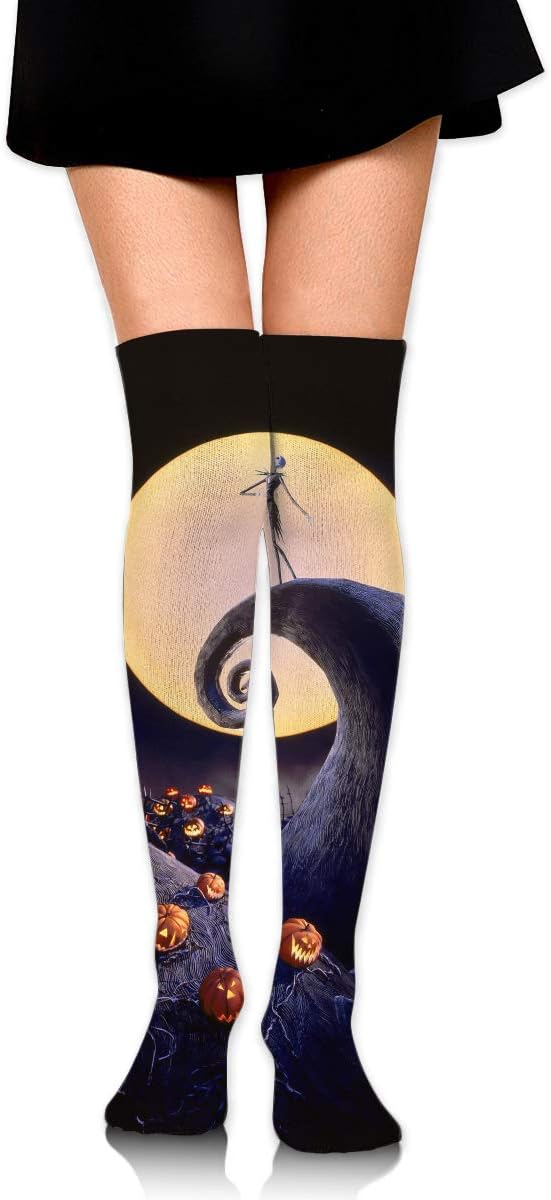 Knee High Socks The Nightmare Before Christmas Long Socks Boot Stocking Compression Socks For Women