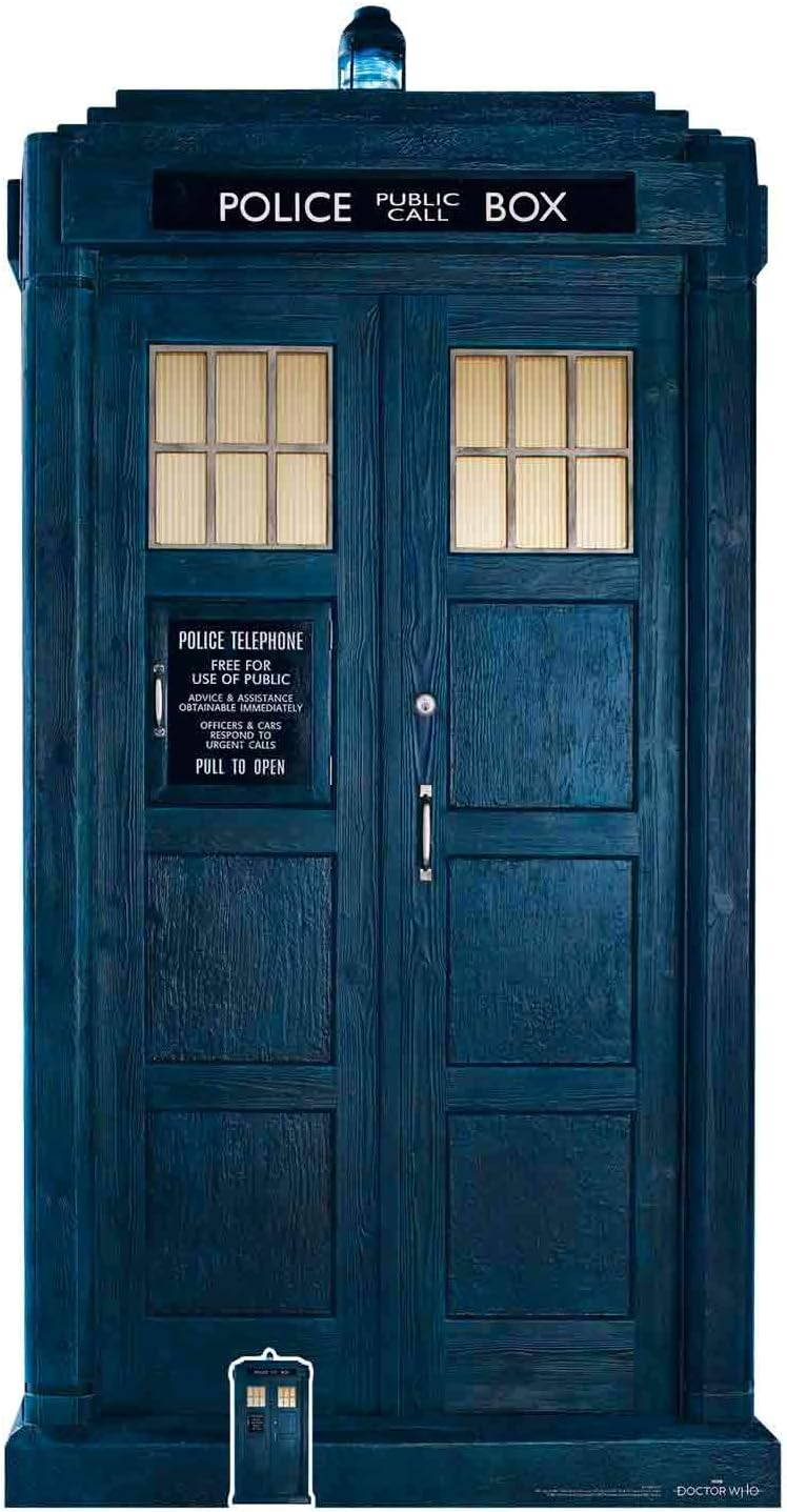 Star Cutouts SC1188 Doctor Who Thirteenth Doctor TARDIS Large Cardboard Cutout - Iconic Sci-Fi Display for Whovians & Events