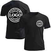 Personalized Tshirts Custom T Shirts for Men Women Design with Logo Image Text Cotton T-Shirts Front&amp;Back