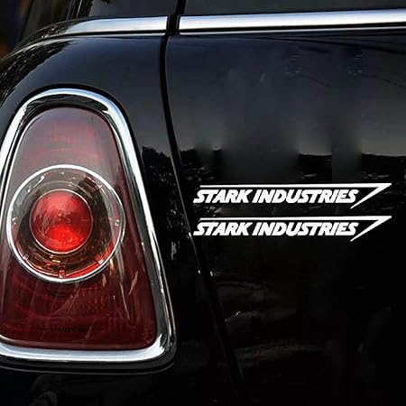 Amazon cm 2 5cm産業ステッカーマーベルアイアンマンアベンジャーズ車の窓バックミラーサイドデカール車のステッカー 車 バイク 車 バイク