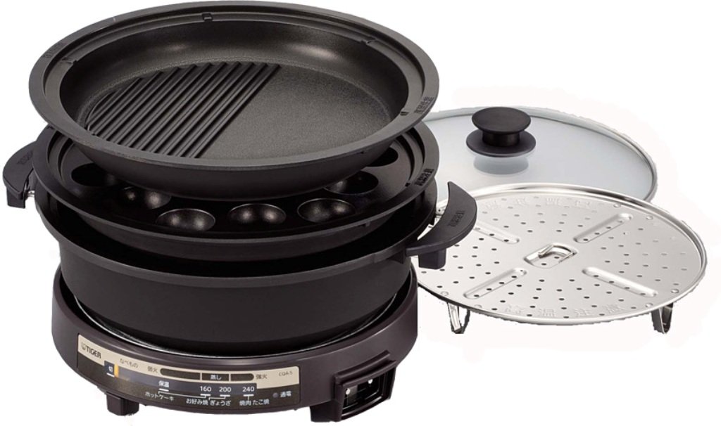 TIGER グリルなべ <これ1台> ブラウン3枚タイプ CQA-S110-T product image