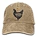 Men Women Chicken Whisperer Denim Jeanet Baseball Hat Adjustable Dad Hat