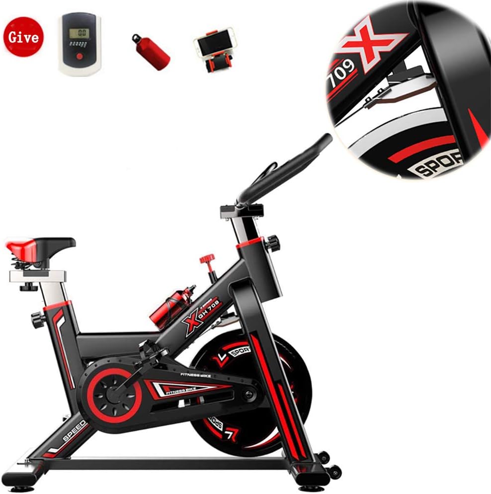 LCYZ Indoor Spinning Bicycle-8KG Flywheel/Tablet Stand/Comfortable Seat-Ultra-Quiet Exercise Bike-can be Adjusted According to Their Own for Home