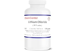 CHEMCENTER Lithium Chloride, High Purity Powder/Crystals, 100 Grams