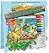 Wastin' Away Again In Margaritaville Adult Coloring Book Collector's Edition With 24 Colored Pencils, Pencil Sharpener and 4 Drink Coasters