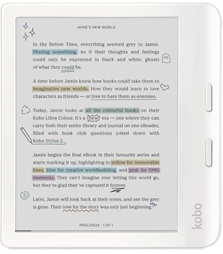 Kobo Libra Colour ホワイト 32GB　カバー付き　ペン付き Kobo Libra Colour ホワイト 32GB カバー付き ペン付き Amazon.co.jp