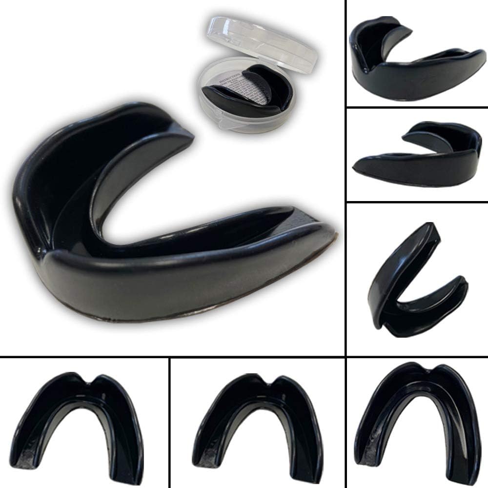 FXF Black Mouthguard Gum Shield Mouth Guard Game Guard Boil & Bite