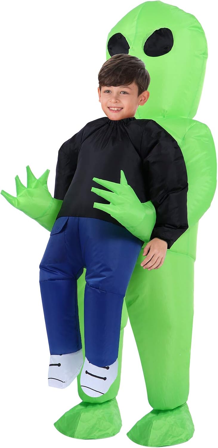 TOLOCO Inflatable Costume | Inflatable Alien Rider Costumes for Child | Halloween Costume Cosplay Party: Clothing