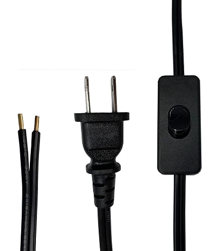 In Line Black Foot Switch For Standard Lamps