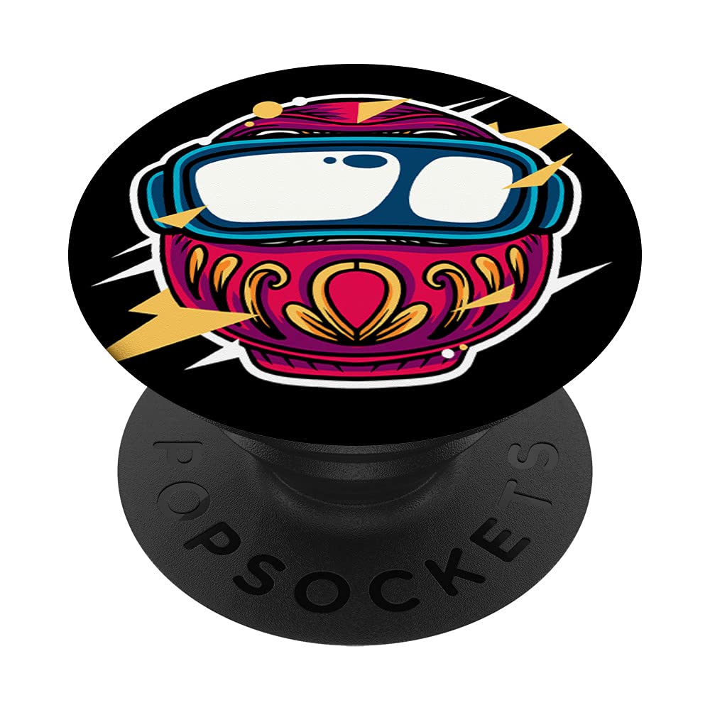 Daruma Doll Bodhidharma Lucky Virtual Reality VR Gamer PopSockets Swappable PopGrip