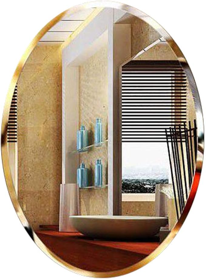 WEHOLY Espejo de baño Espejo de Maquillaje - Espejo de Pared elíptico