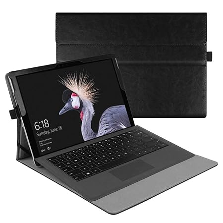 Fintie Hülle für Microsoft Surface Pro 6 (2018) / Pro 5 (2017) / Pro 4 / Pro 3 - Multi-Sichtwinkel Hochwertige Tasche Schutzh