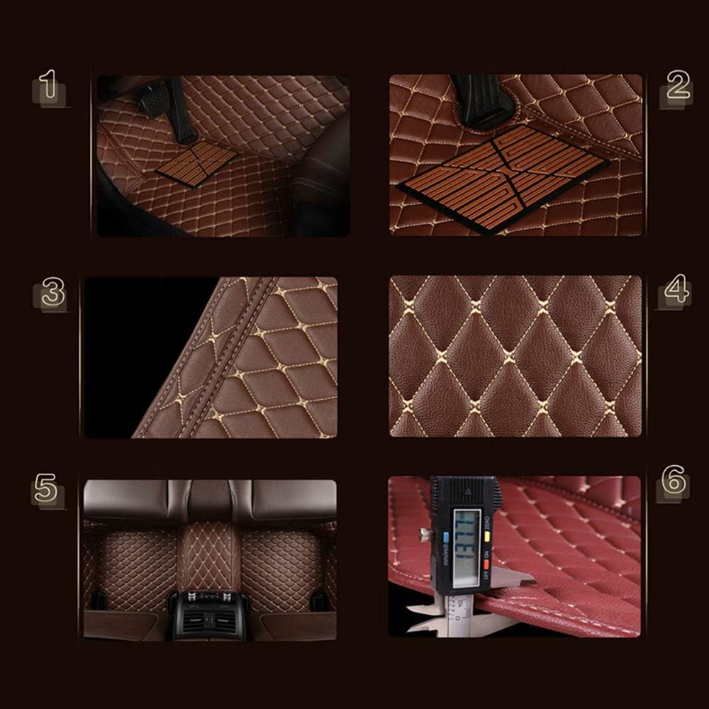 Waterproof NonSlip All Weather Front Rear Black with Beige MyGone Car