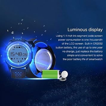 LeobooneNO.1 de los Deportes F3 SmartWatch dial Giratorio ...