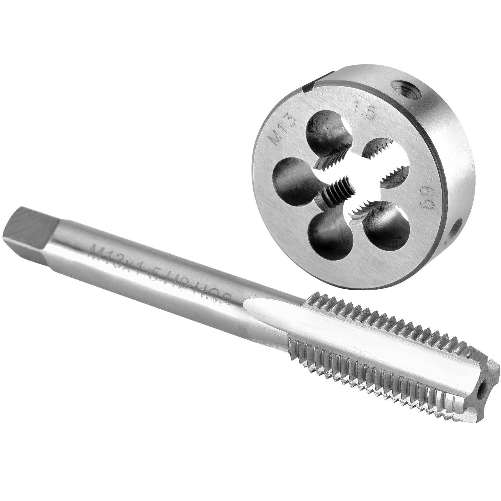 Photo 1 of Burkit M13 X 1.5 Tap and Die Set, M13 x 1.5 Machine Thread Tap and Round Die Right Hand