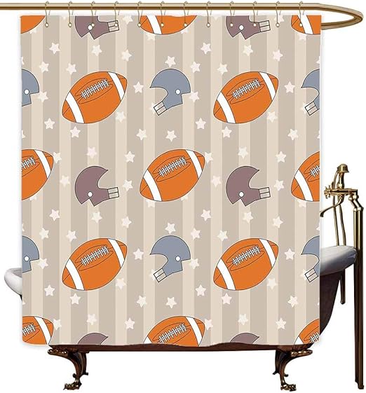 Amazon Com Marymunger Custom Shower Curtain Football Faded Stars
