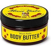 Maui Babe Body Butter &ndash; Intensive All-Over Body Moisturizer with Cocoa Butter &amp; Coconut Oil, 8 oz