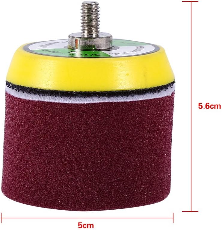 VGEBY 2" Vehicle Polishing And Buffing Waxing Pads Car Polisher Tools +M6 Drill Adapter (Set Of 16), 16pcs 2" - Image 4