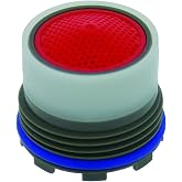 Neoperl 13 0000 5 Standard Flow Cache Perlator HC Aerator, Tom Thumb Size, 2.2 GPM, Red Dome, Honeycomb Screen, Aerated Stream, M16.5 x 1 Threads, Plastic, 0.591" Height