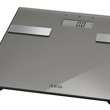 7in1 Analyse-Waage Glas Edelstahl bis 180 kg Personen-Waage Gewicht, Fettanalyse, Wasseranteil, Muskelmasse, Knochengewicht, 
