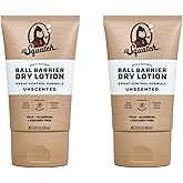 Dr. Squatch Ball Barrier Dry Lotion, No Mess Body Powder Lotion for Men, Made With Natural Ingredients - 2-Pack Unscented