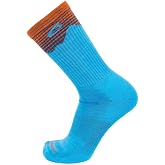 Point6 Hiking Peak Light Crew Socks Robin's Egg Blue S