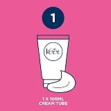 Veet Pure Hair Removal Cream Sensitive Skin Bikini Underarm 100ml Domed view 6