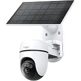 Tapo 2K Outdoor Pan/Tilt Wireless Security Camera, C610 KIT | Battery Power with Solar, 360&deg; AI Motion Track, Person Detection, Subscription-Free Local Storage or Optional Cloud