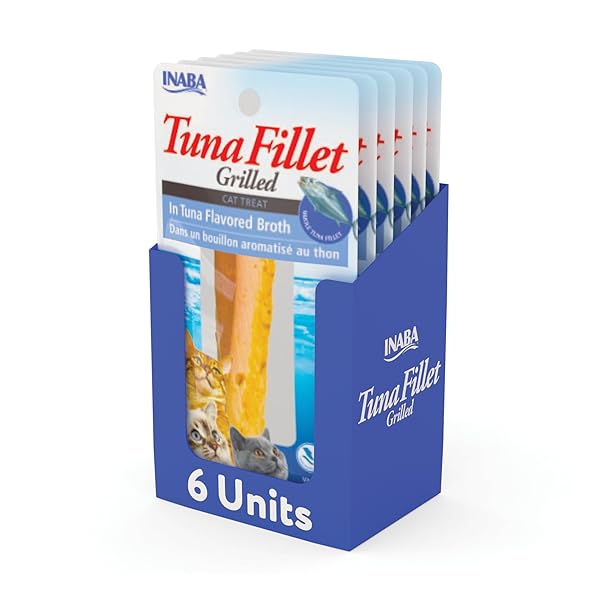 INABA PREMIUM HAND-CUT GRILLED TUNA FILLET CAT TREATS/TOPPER...