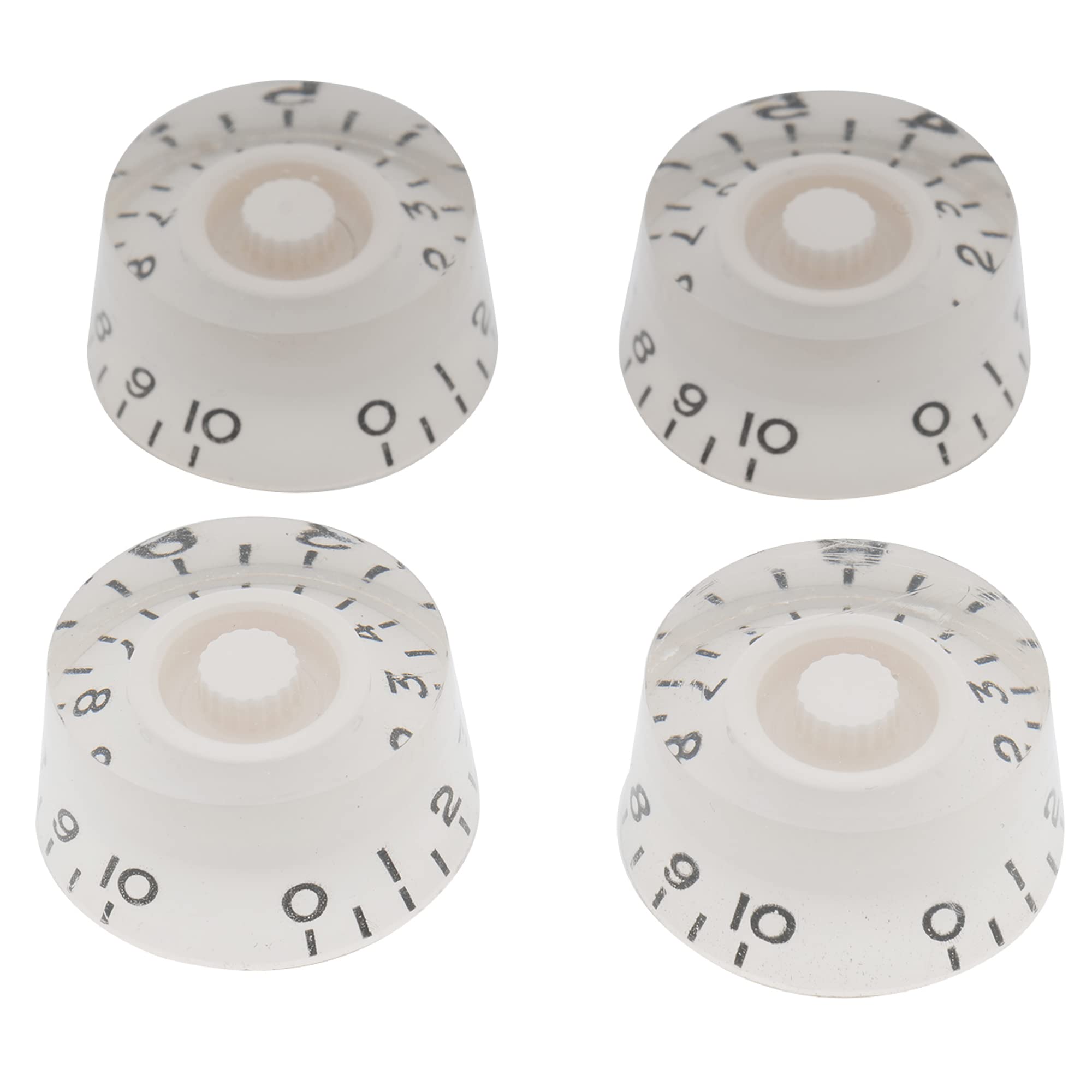 Musiclily 6mm Guitar Speed Knobs Volume Tone Control Knobs for Les Paul Style Electric Guitar （Set of 4）
