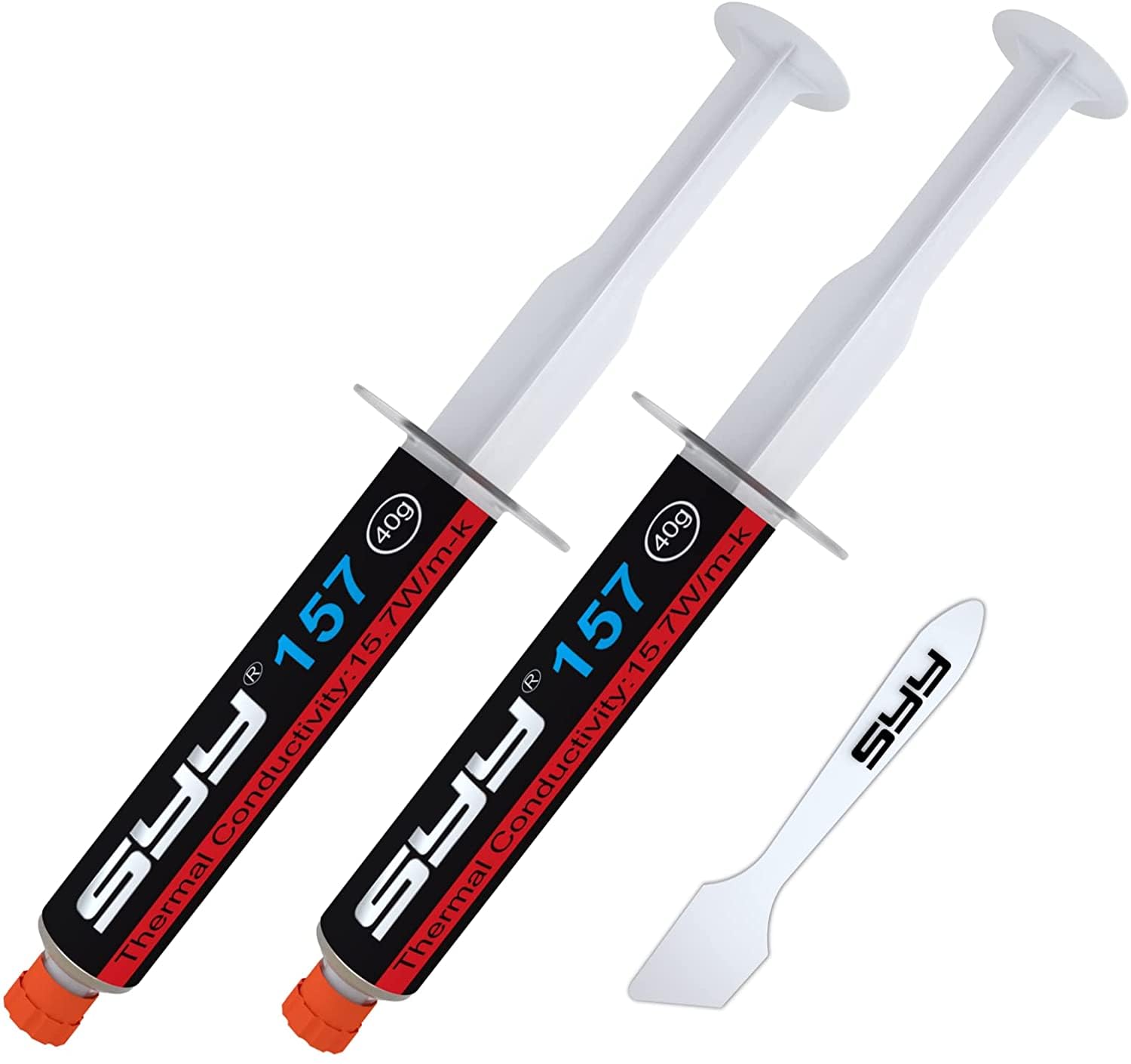 SYY Thermal Paste, 80g Upgrade Easy to Apply Thermal Paste Cpu Heatsink for IC/Processor/CPU/All Coolers, Carbon Based High Performance, Thermal Interface Material