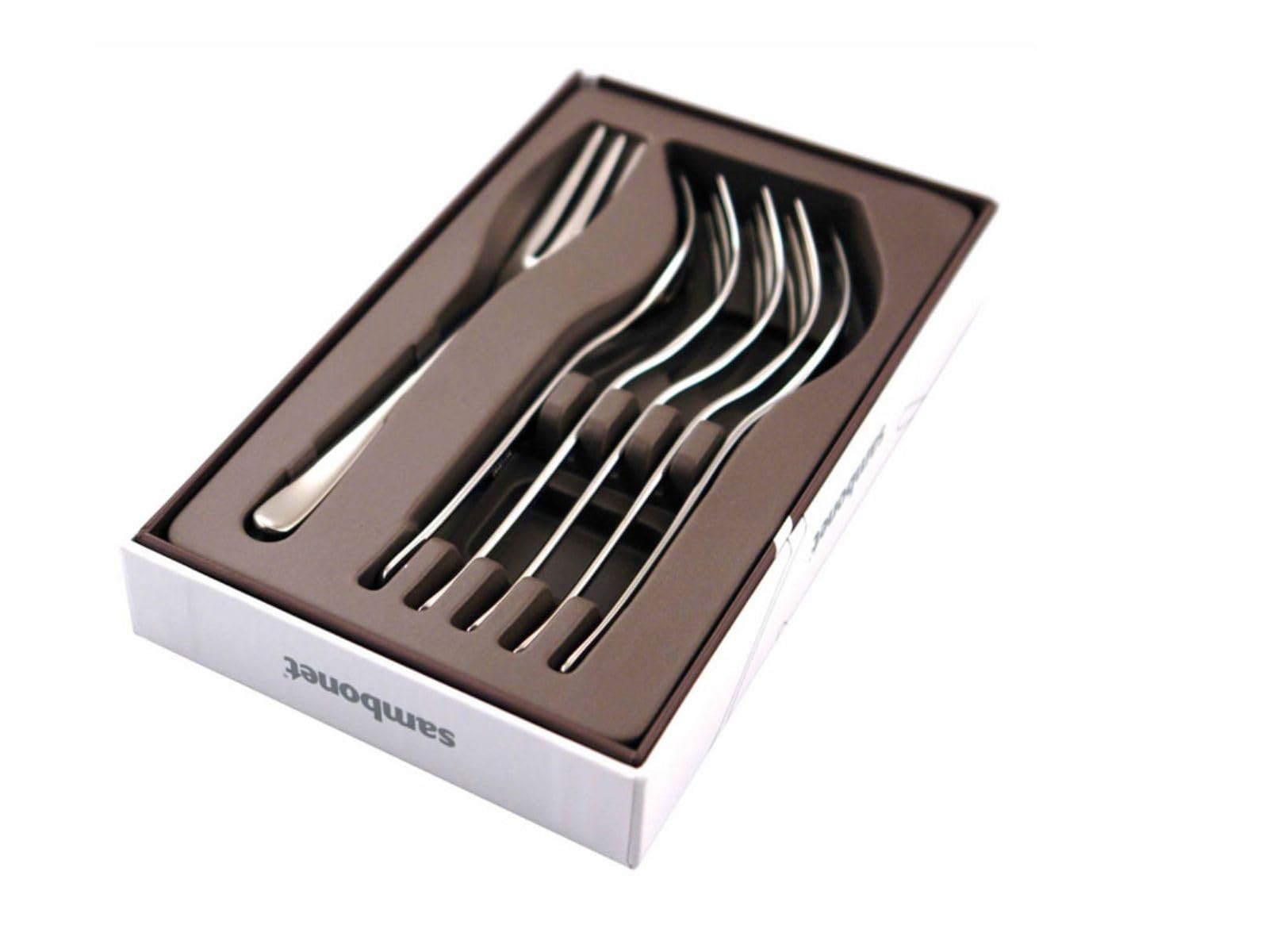 Sambonet 52553A55 Taste Kitchen Forks Set of 6 Stainless Steel 18 x 10 cm