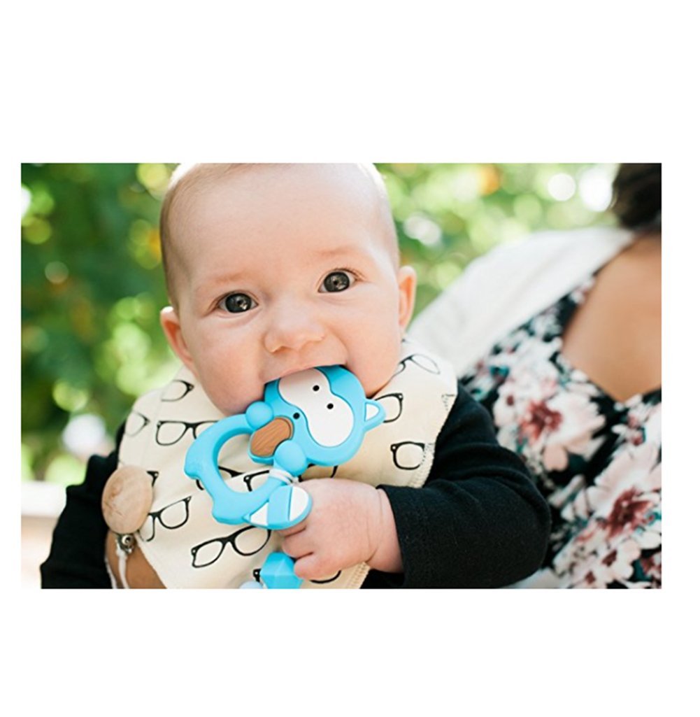 Drool Bibs for Boy and Girl, 4-Pack Gift Set Baby Bandana Bibs for Drooling and Teething, 100% Organic Cotton, Ultra Soft and Absorbent, Hypoallergenic and Adjustable, Perfect Newborn Baby Shower (#2)