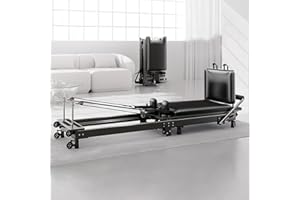 CONCAB Pilates Reformer Machine for Home Workouts, Complete Reformer Equipment Set with Reformer Box, Padded Jump Board & Accessories