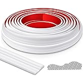 Innconee 19.7ft Peel and Stick Molding Chair Rail Panel Flexible Wall Molding Trim Self Adhesive Panel Moulding for DIY Home 