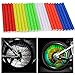 Oumers Cycling Wheel Spoke Reflector Clips, Reflective Mount Clip Tube Warning Strip Made with 3M Scotchlite Reflective Material