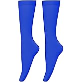 Bestjybt Women's Opaque Stretchy Nylon Knee High Stockings Trouser Socks