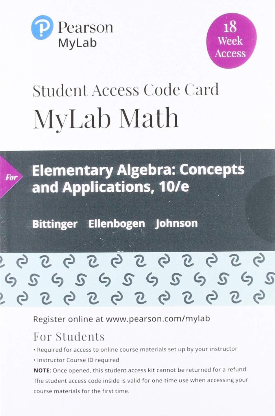 Elementary Algebra... Mylab Access