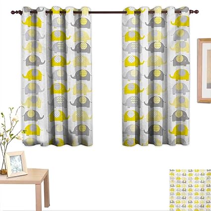 Amazon Com Superlucky Nursery Drapes For Living Room Yellow And