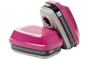 Respirator Filter Cartridges 60921: Dual Replacement Cartridges 1 Pair Particulate Filters Fit Half Full Face Pieces 6000 700