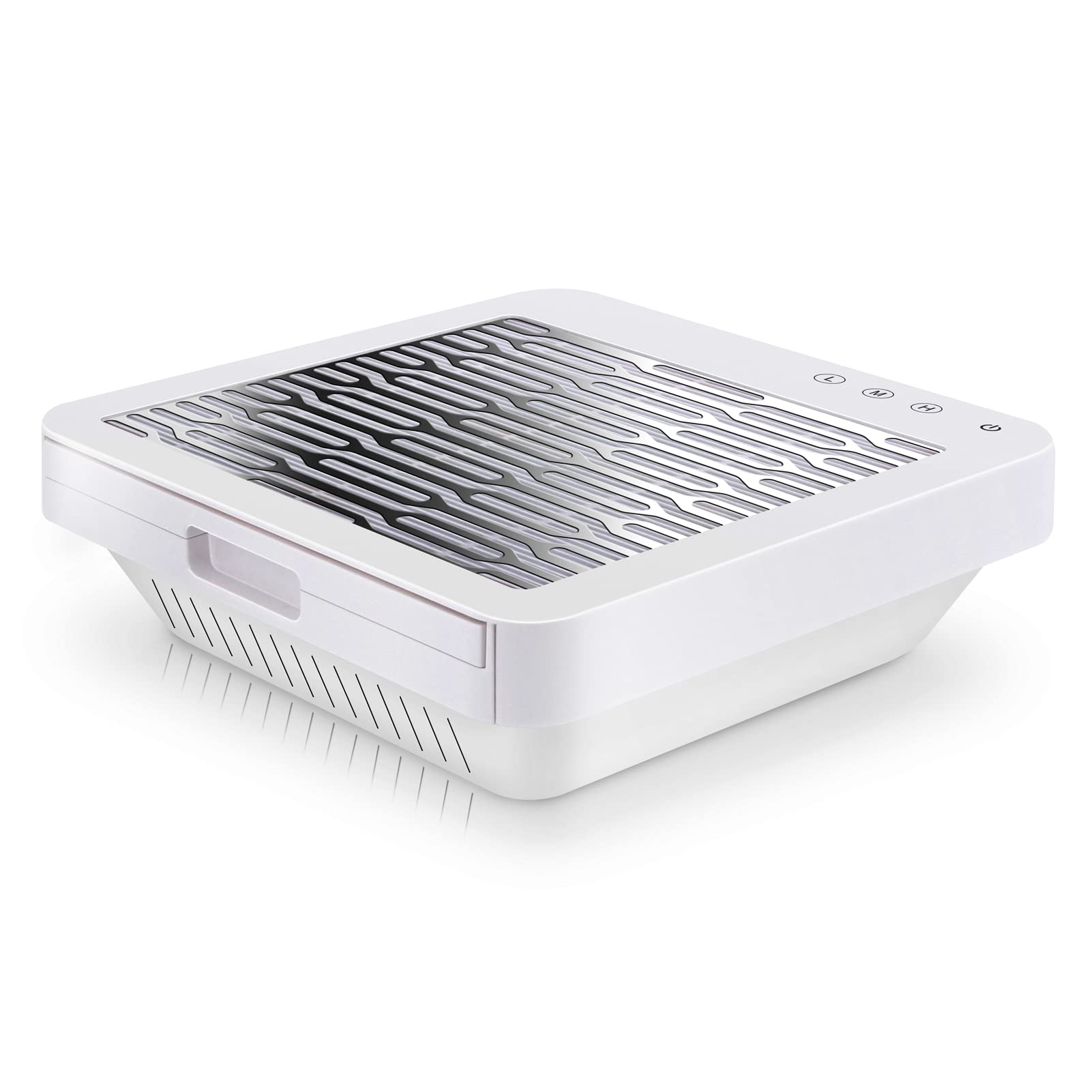 ROMALOVE Nail Vacuum Dust Collector Extractor Suction Fan Manicure Tool for Acrylic Nail Gels Removal