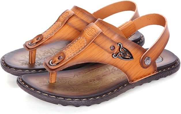 Amazon.com | U. Buy Menâs Dual Use Flip Flop Thong Sandal Back-Strap Beach Shoes (US 6.5 