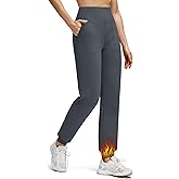 G4Free Women's Fleece Lined Workout Joggers with Pockets High Waisted Sweatpants Running Casual Outdoor Winter Pants