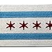 Chicago City Flag Embroidered Iron On Sew On Illinois Patch