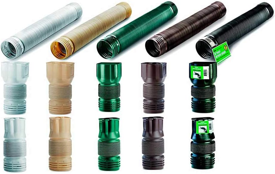 Flex-Drain ADP53102 Downspout Adaptor, Landscaping Drain Pipe Adapter 3 by 4 by 4-Inch : Gutter : Garden & Outdoor